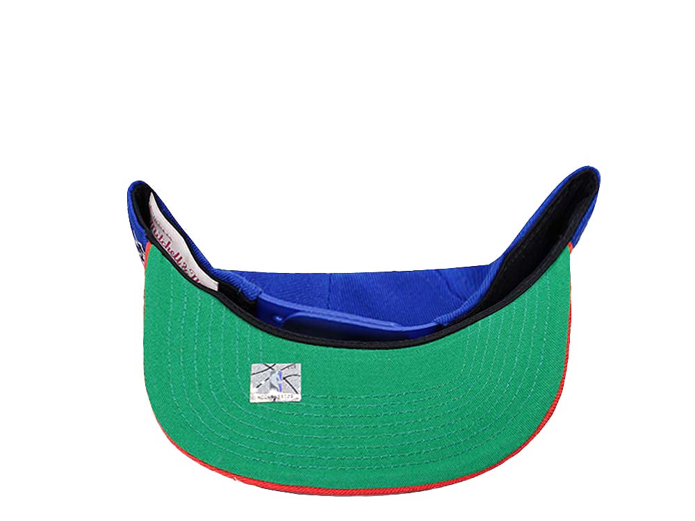 Mitchell & Ness Philadelphia 76ers Patch Overload Hardwood Classic Snapback Hat