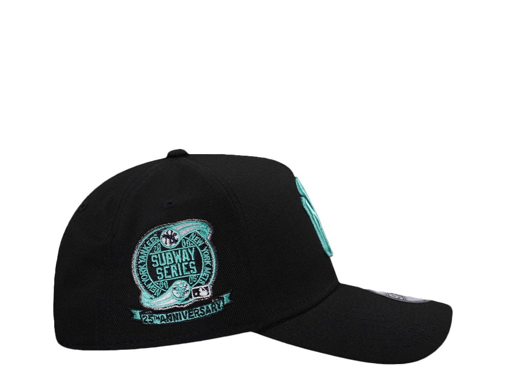 New Era New York Yankees Subway Series 2000 Black Mint Edition 9Forty A Frame Snapback Hat