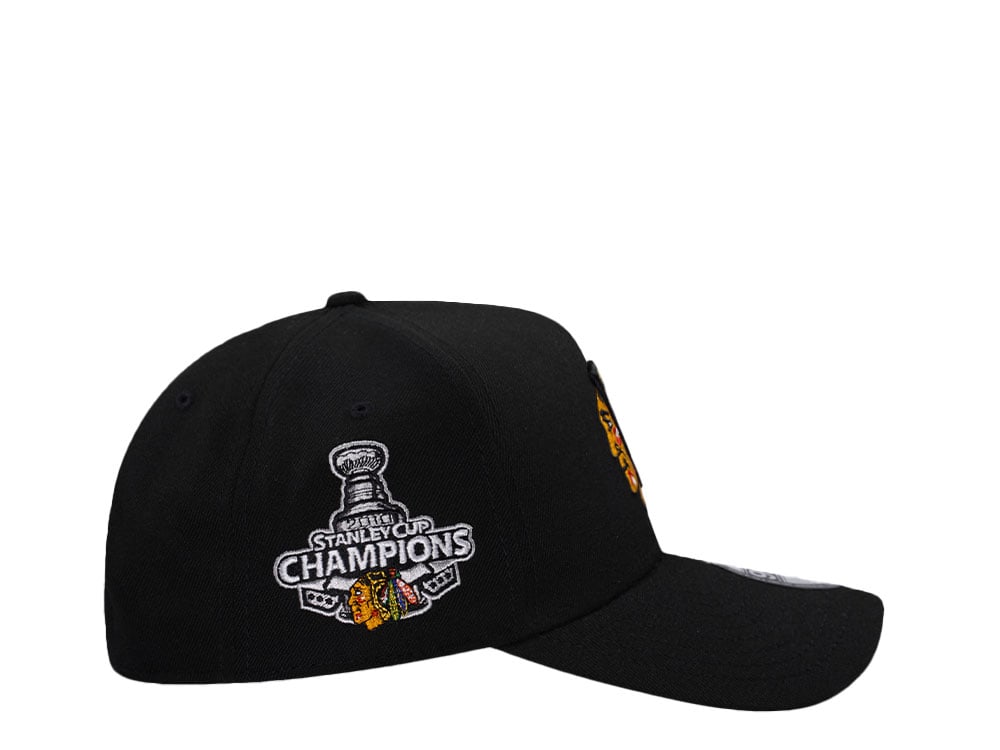 New Era Chicago Blackhawks Stanley Cup Champions 2010 Black Edition 9Forty A Frame Snapback Hat