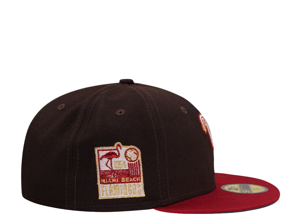 New Era Miami Beach Flamingos Burnt Two Tone Edition 59Fifty Fitted Hat