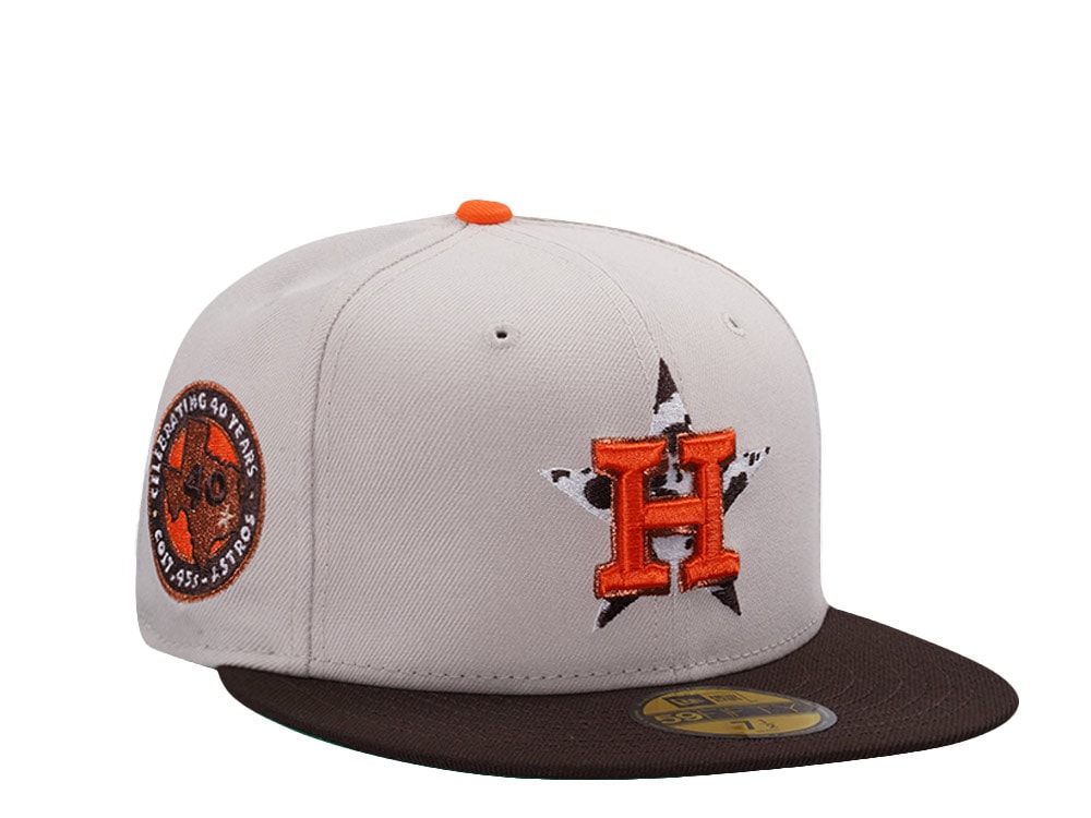 New Era Houston Astros 40th Anniversary Stone Two Tone Edition 59Fifty Fitted Hat