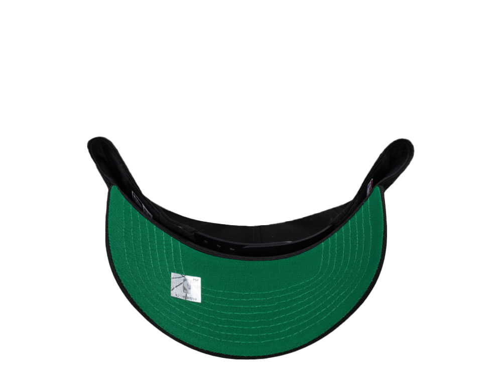 New Era Boston Celtics Black Throwback Edition 9Forty A Frame Snapback Hat