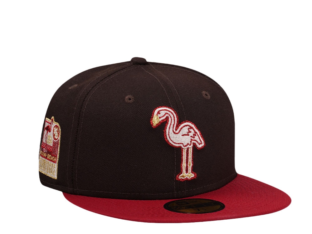 New Era Miami Beach Flamingos Burnt Two Tone Edition 59Fifty Fitted Hat
