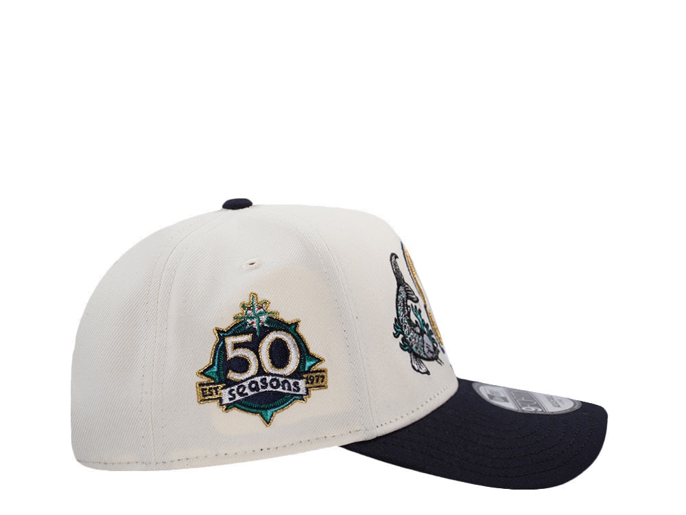 New Era Seattle Mariners 50th Anniversary Koi Chrome Two Tone Edition 9Forty A Frame Snapback Hat