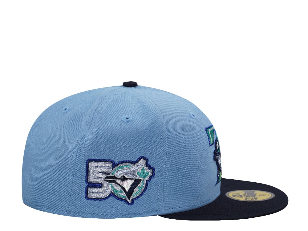 New Era Toronto Blue Jays 50th Anniversary Sky Blue Two Tone Edition 59Fifty Fitted Hat