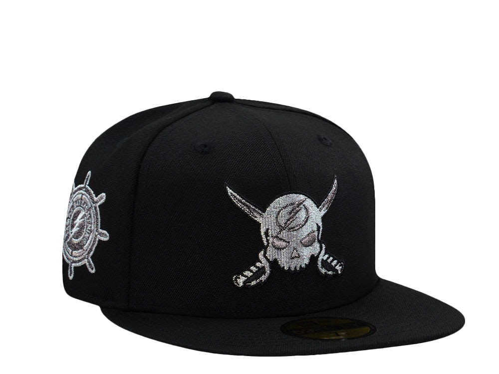 New Era Tampa Bay Lightning Metallic Black Prime Edition 59Fifty Fitted Hat