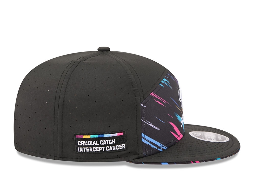 New Era New Orleans Saints Crucial Catch 2026 Black Edition 9Fifty Split Panel Snapback Hat