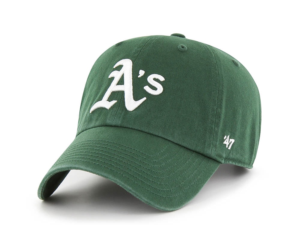 47 Brand Oakland Athletics Dark Green Edition Clean Up Strapback Hat