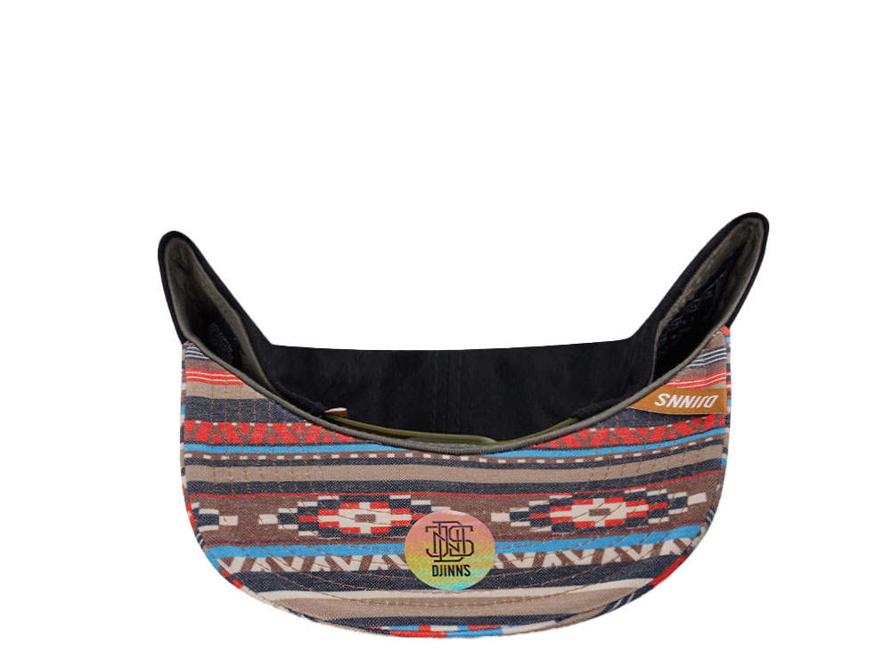 Djinns Aztec Black 6 Panel Snapback Hat
