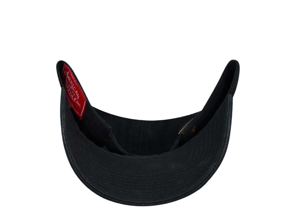 American Needle Americana Black Dadhat Strapback Hat