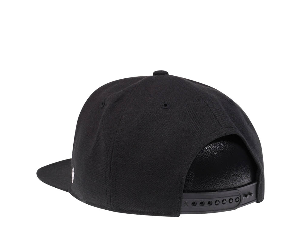 47Brand Pittsburgh Penguins No Shot Black Captain Snapback Hat