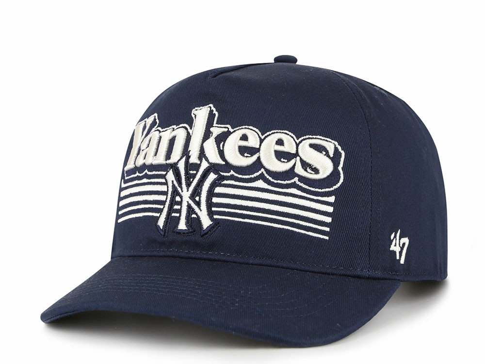 47 Brand New York Yankees Script Fade Navy Hitch Snapback Hat