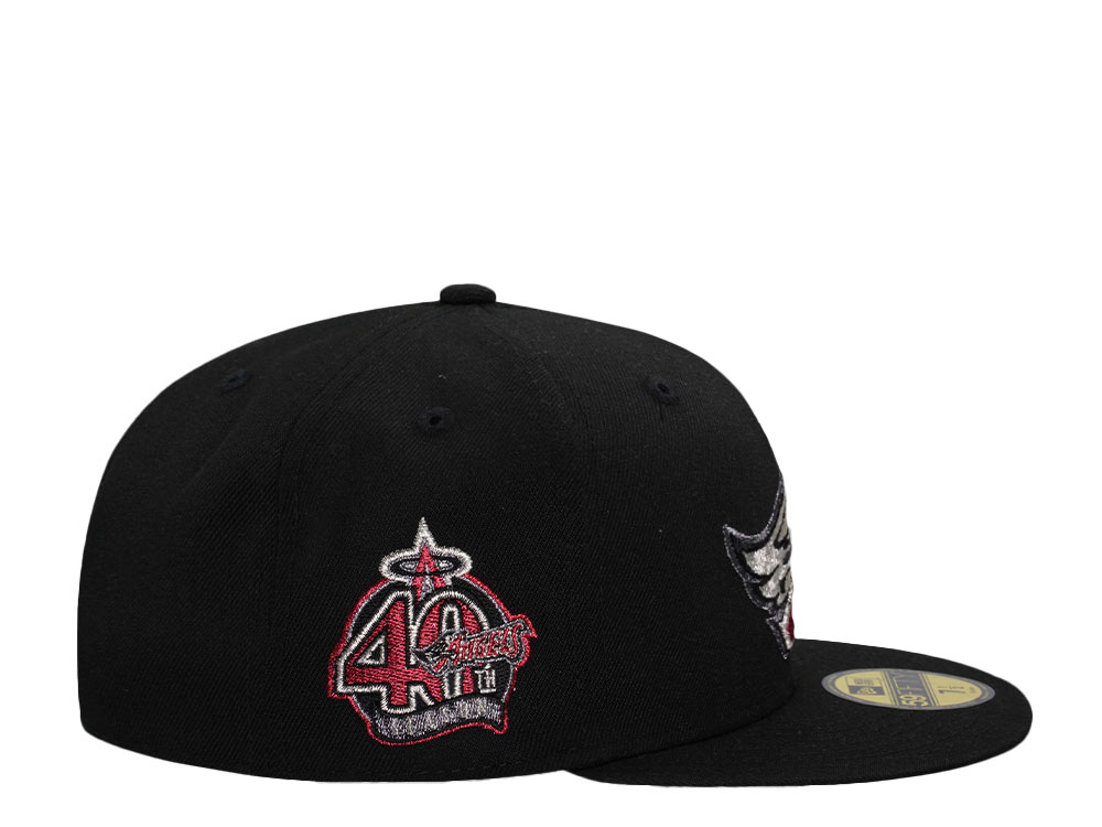 New Era Anaheim Angels 40th Anniversary Black Metallic Edition