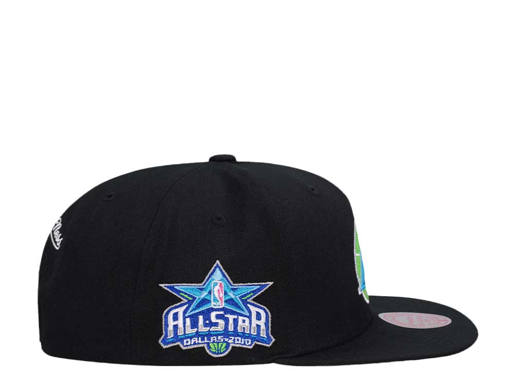 Mitchell & Ness Dallas Mavericks All Star Game 2010 Neon Tropical Hardwood Classic Snapback Hat