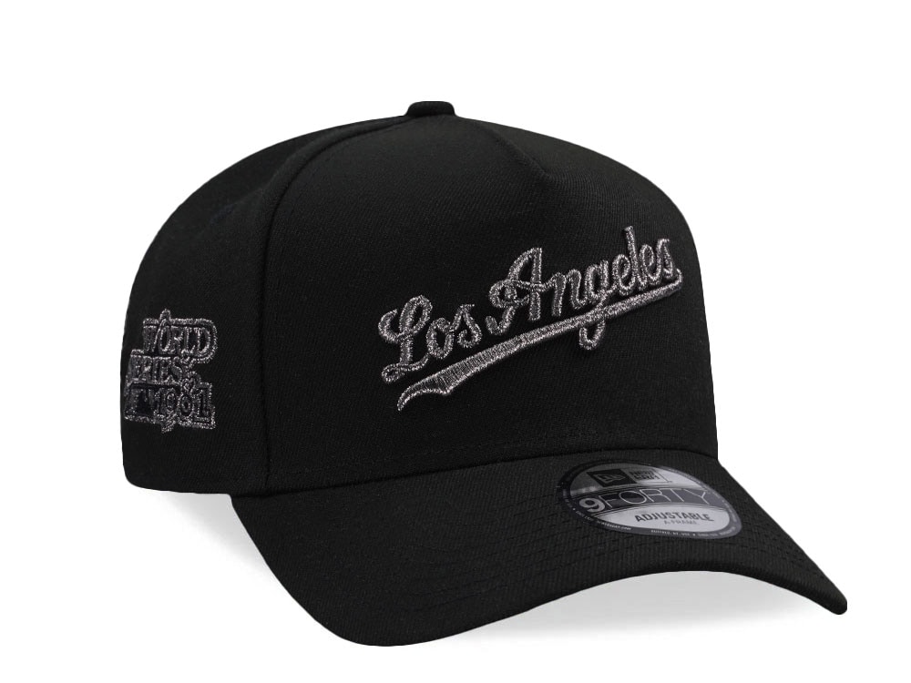 New Era Los Angeles Dodgers World Series 1981 Edition Black 9Forty A Frame Snapback Hat