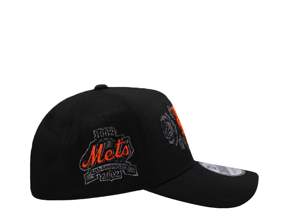 New Era New York Mets 40th Anniversary Black Prime Edition 9Forty A Frame Snapback Hat