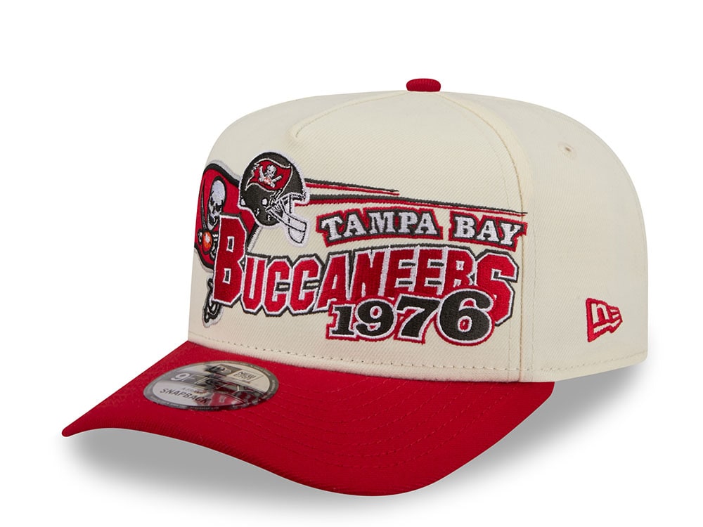 New Era Tampa Bay Buccaneers 1975 Classic Chrome Edition 9Fifty A Frame Snapback Hat