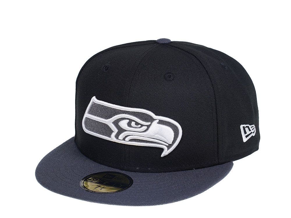 New Era Seattle Seahawks Two Tone Gray  Edition 59Fifty Fitted Hat