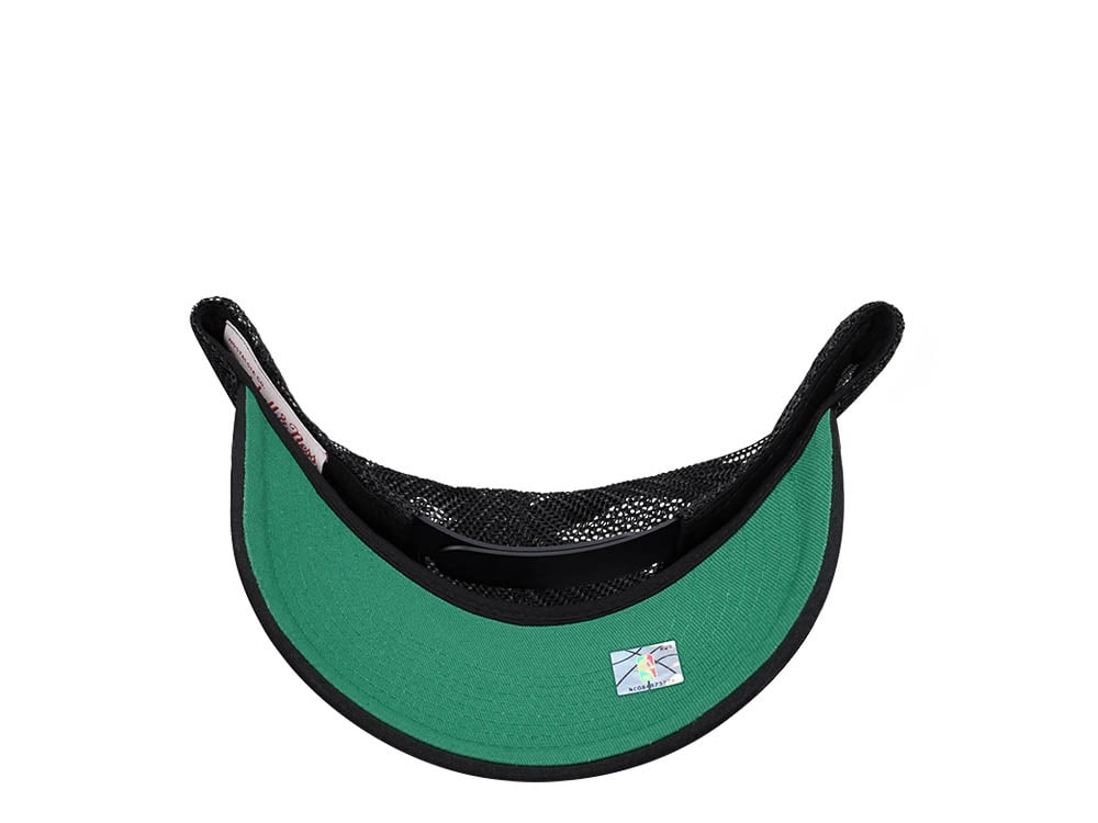 Mitchell & Ness Boston Celtics Black Billboard Trucker Snapback Hat