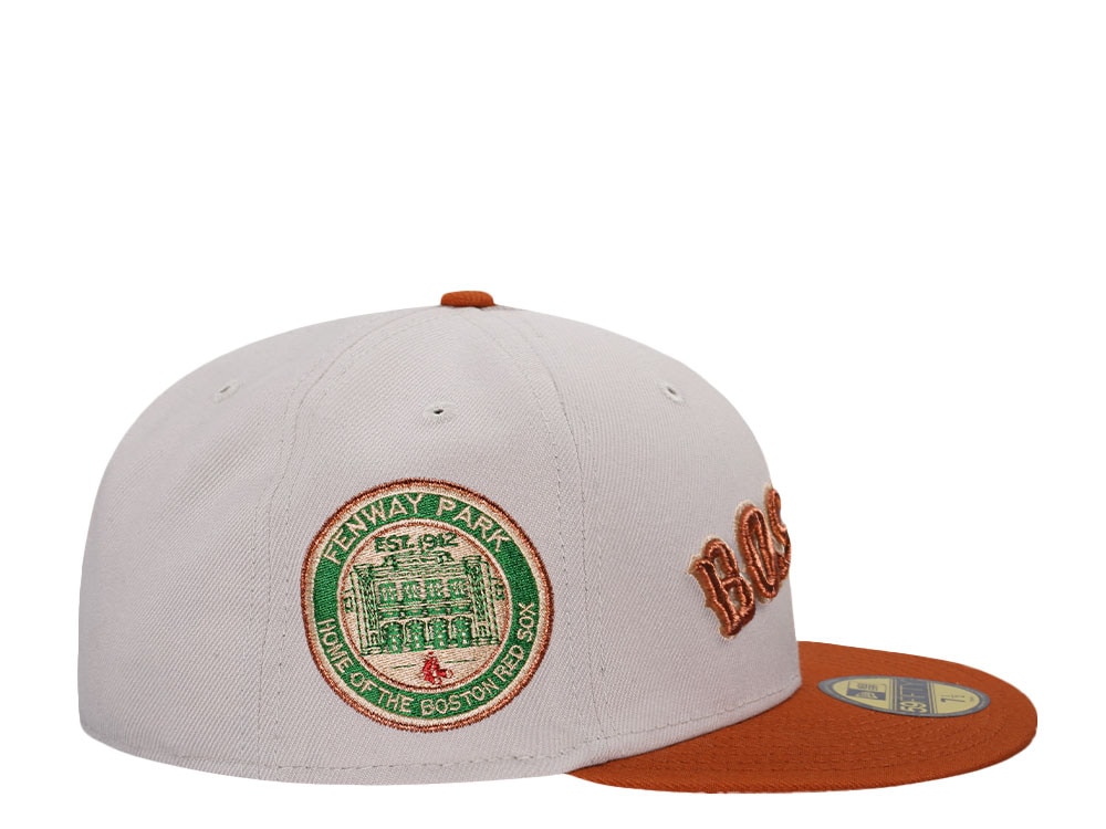 New Era Boston Red Sox Fenway Park Rusty Stone Two Tone Edition 59Fifty Fitted Hat