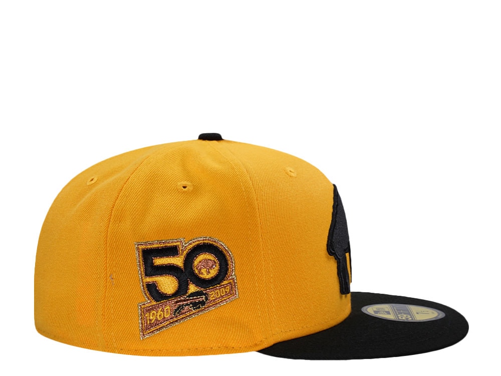 New Era Buffalo Bills 50th Anniversary Yellow Two Tone Edition 59Fifty Fitted Hat
