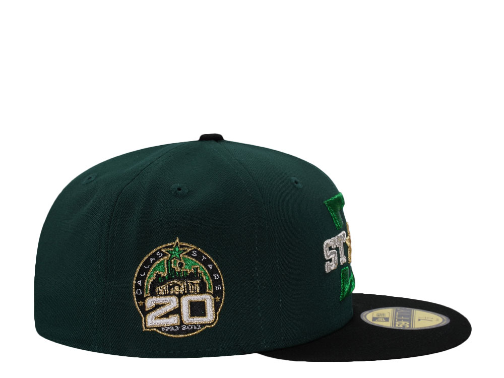 New Era Dallas Stars 20th Anniversary Dark Green Two Tone Edition 59Fifty Fitted Hat