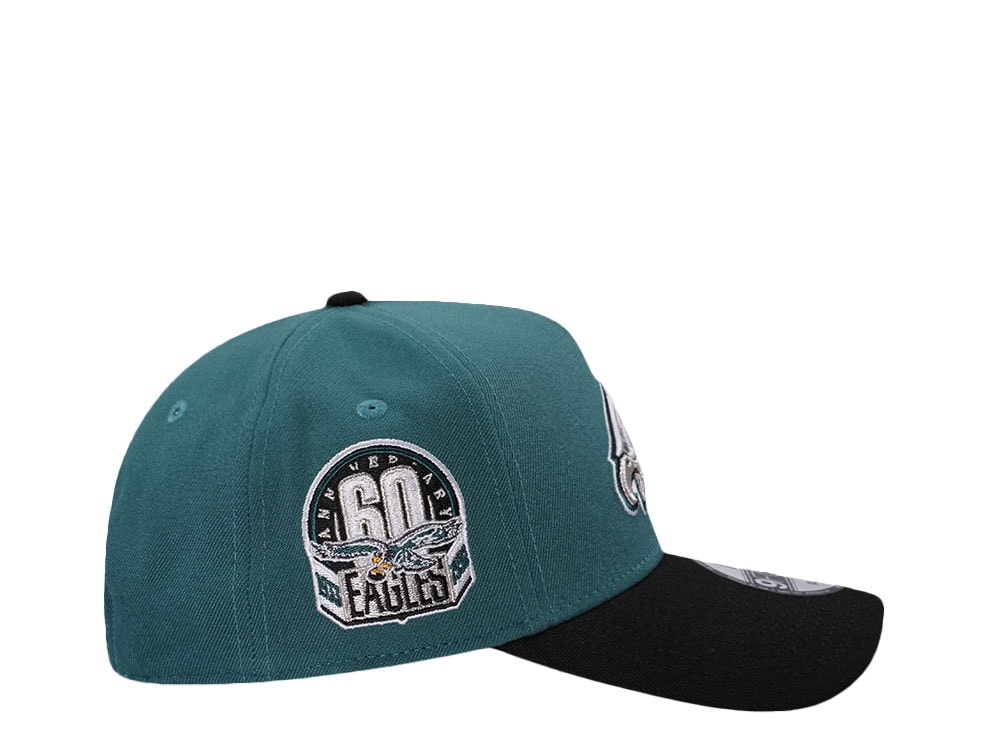 New Era Philadelphia Eagles 60th Anniversary Classic Two Tone Edition 9Forty A Frame Snapback Hat