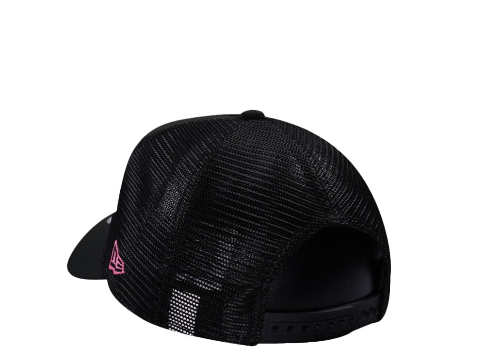New Era Miami Heat Black Prime Edition 9Forty A Frame Trucker Snapback Hat