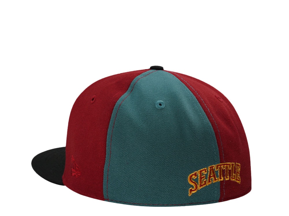 New Era Seattle Super Sonics NBA Western Conference Pinwheel Edition 59Fifty Fitted Hat