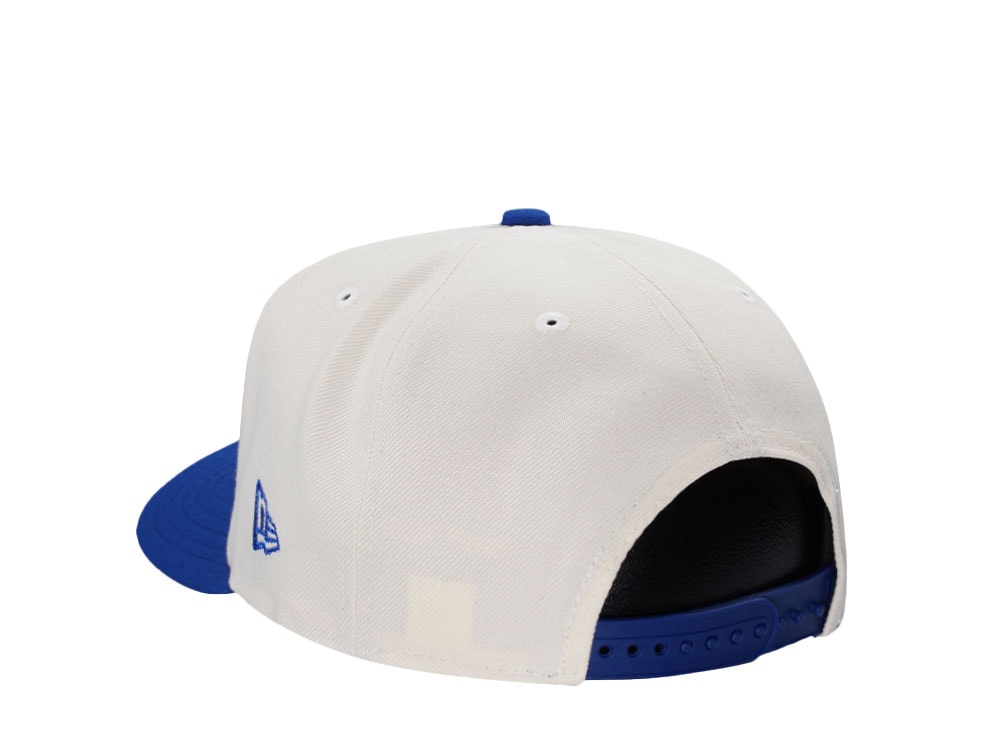 New Era Los Angeles Dodgers Bleed Blue Chrome Two Tone Edition 9Fifty A Frame Snapback Hat