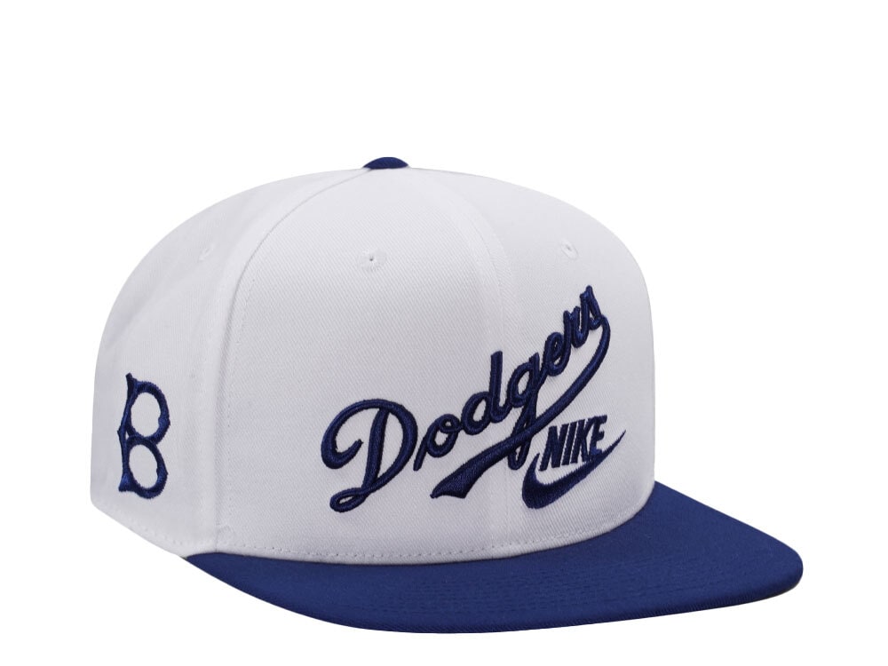 Nike Brooklyn Dodgers Cooperstown Dri-Fit White Edition Snapback Hat