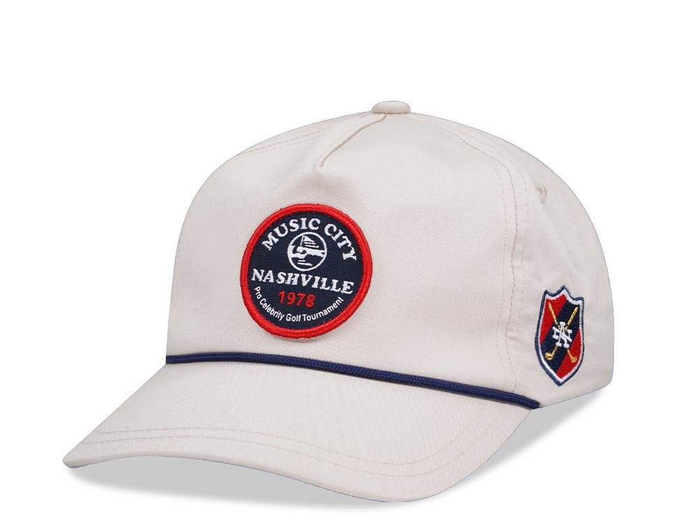 American Needle Music City Nashville 1978 Lightweight Rope Stone Snapback Hat