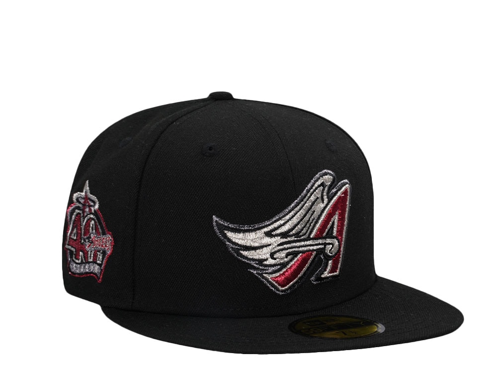 New Era Anaheim Angels 40th Anniversary Black Metallic Edition