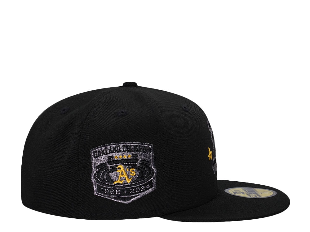 New Era Oakland Athletics Coliseum Stadium Star Black Prime Edition 59Fifty Fitted Hat