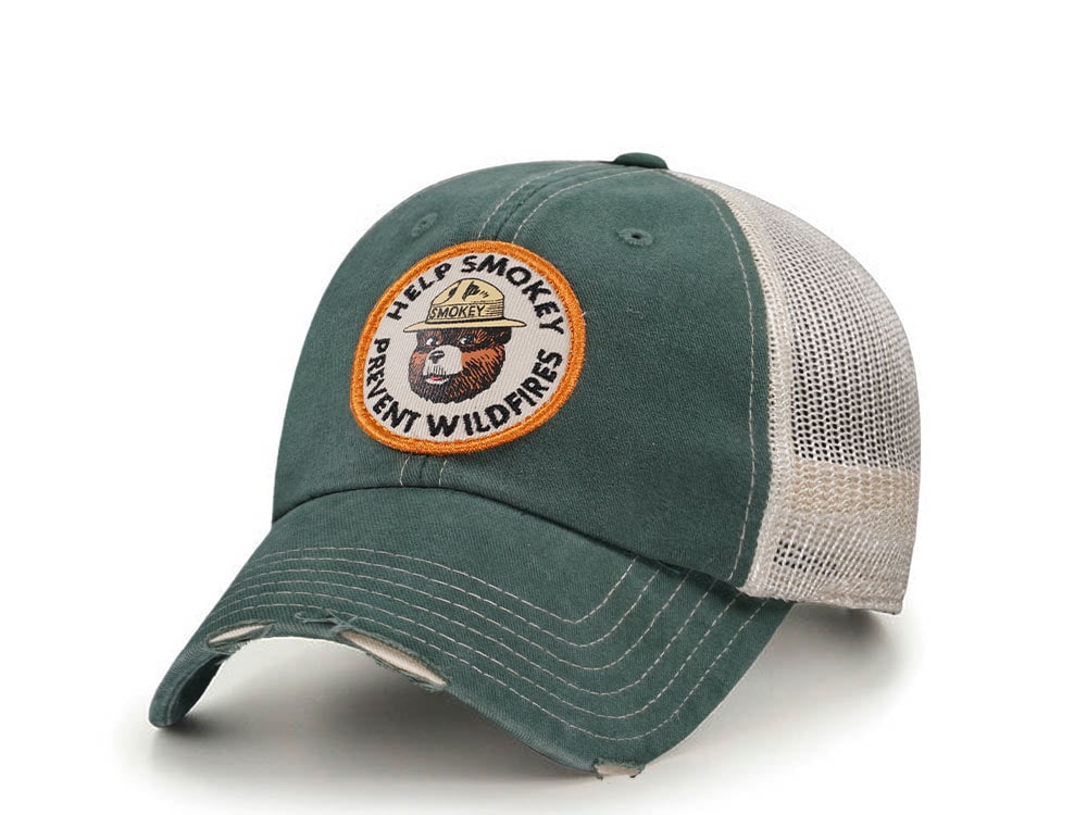 American Needle Help Smokey Prevent Wildfires Trucker Snapback Hat