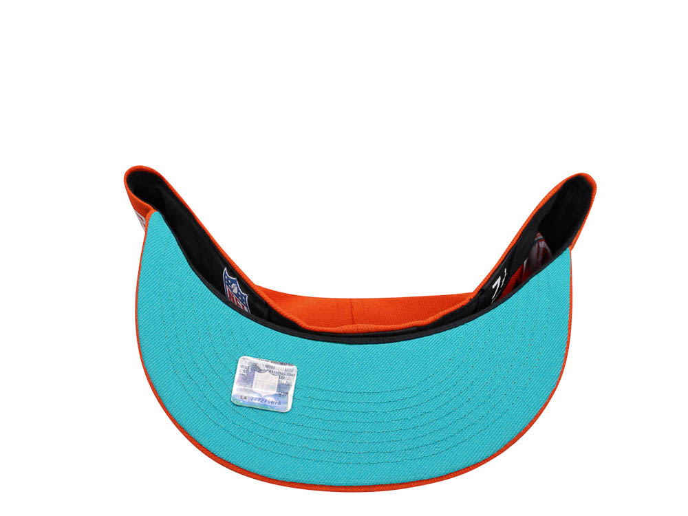 New Era Miami Dolphins 40th Anniversary Orange Edition 59Fifty Fitted Hat