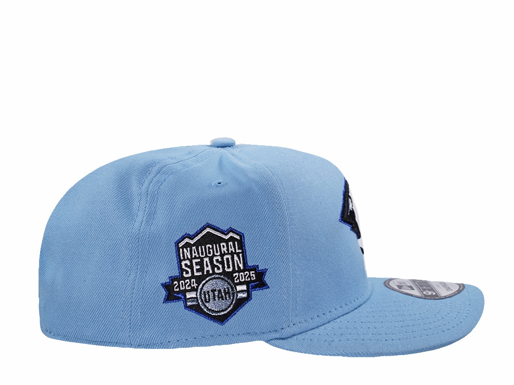 New Era Utah Mammoth Inaugural Season Sky Blue Prime Edition 9Fifty A Frame Snapback Hat