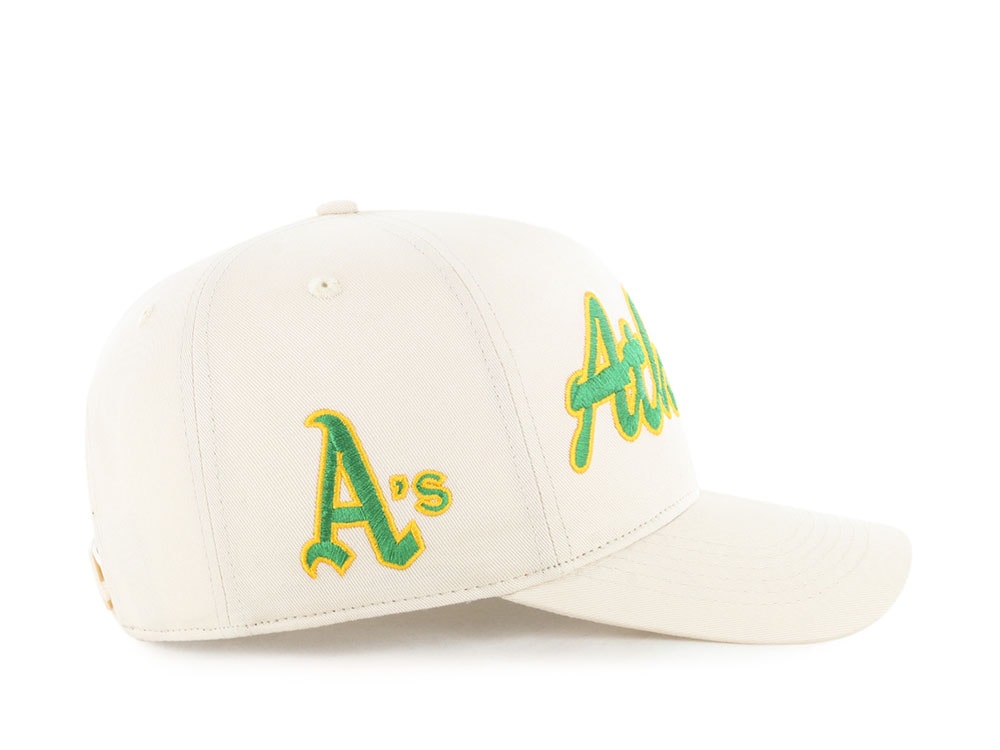 47 Brand Oakland Athletics Cooperstown Brushmark Natural Hitch Snapback Hat