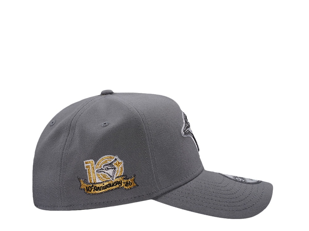 New Era Toronto Blue Jays 10th Anniversary Gray Edition 9Forty A Frame Snapback Hat