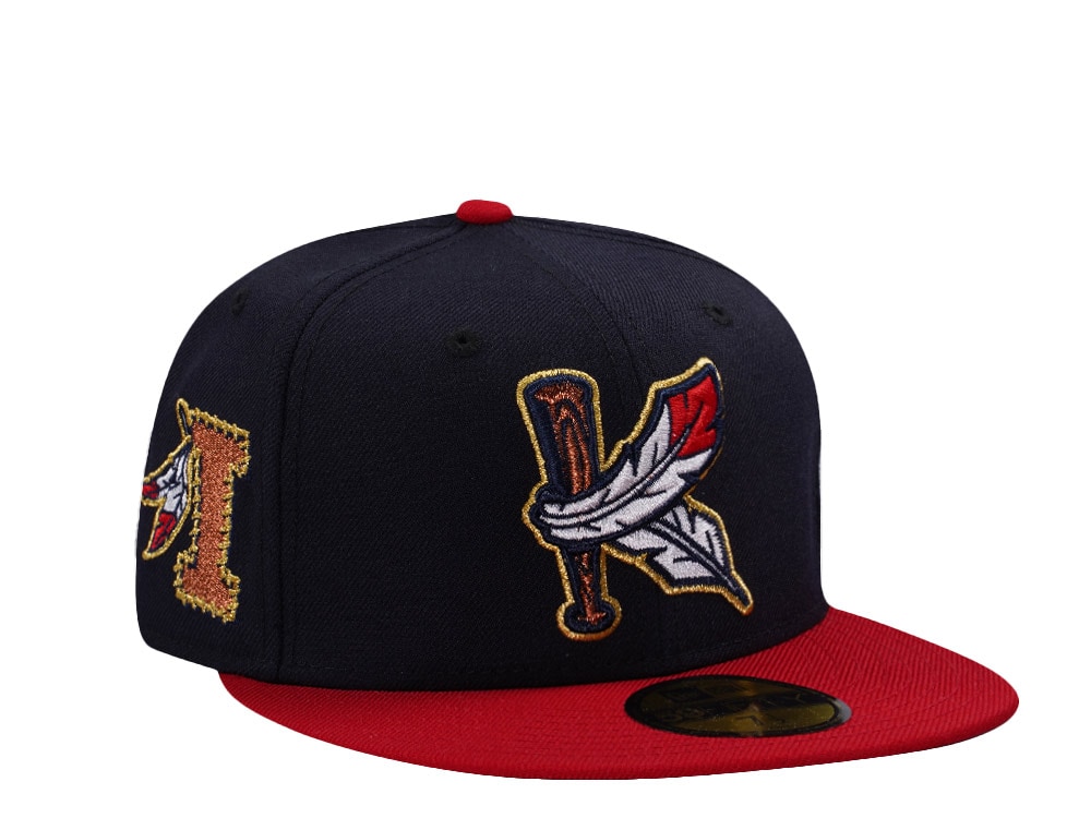New Era Kinston Indians Navy Wool Two Tone Edition 59Fifty Fitted Hat