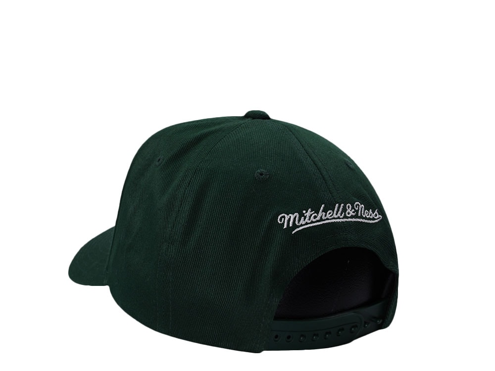 Mitchell & Ness Los Angeles Lakers 60th Anniversary Green Edition Pro Pinch Fit Snapback Hat