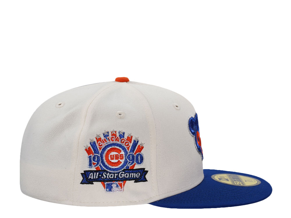 New Era Chicago Cubs All Star Game 1990 Chrome Two Tone Edition 59Fifty Fitted Hat