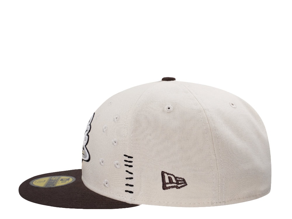 New Era Anaheim Ducks 10th Anniversary Canvas Chrome Two Tone Horror Edition 59Fifty Fitted Hat