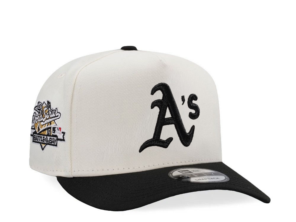 New Era Oakland Athletics World Series 1989 Chrome Two Tone Edition 9Fifty A Frame Snapback Hat