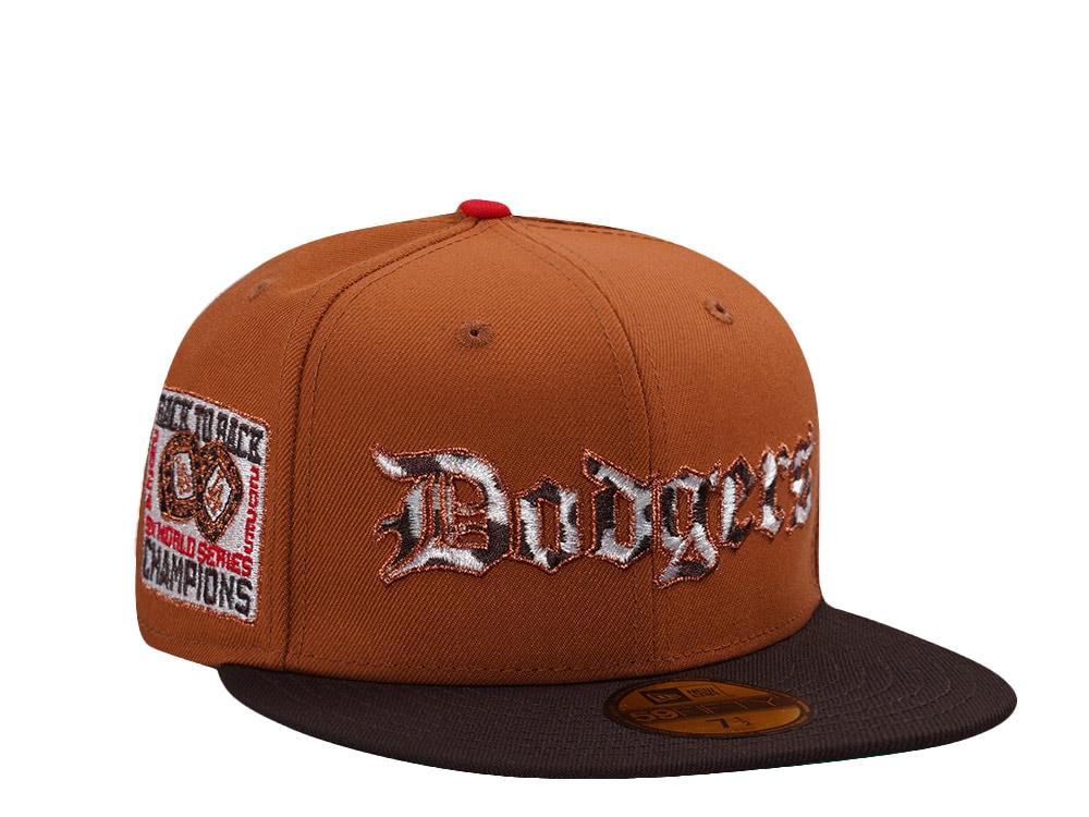 New Era Los Angeles Dodgers World Series 2025 Brown Two Tone Edition 59Fifty Fitted Hat