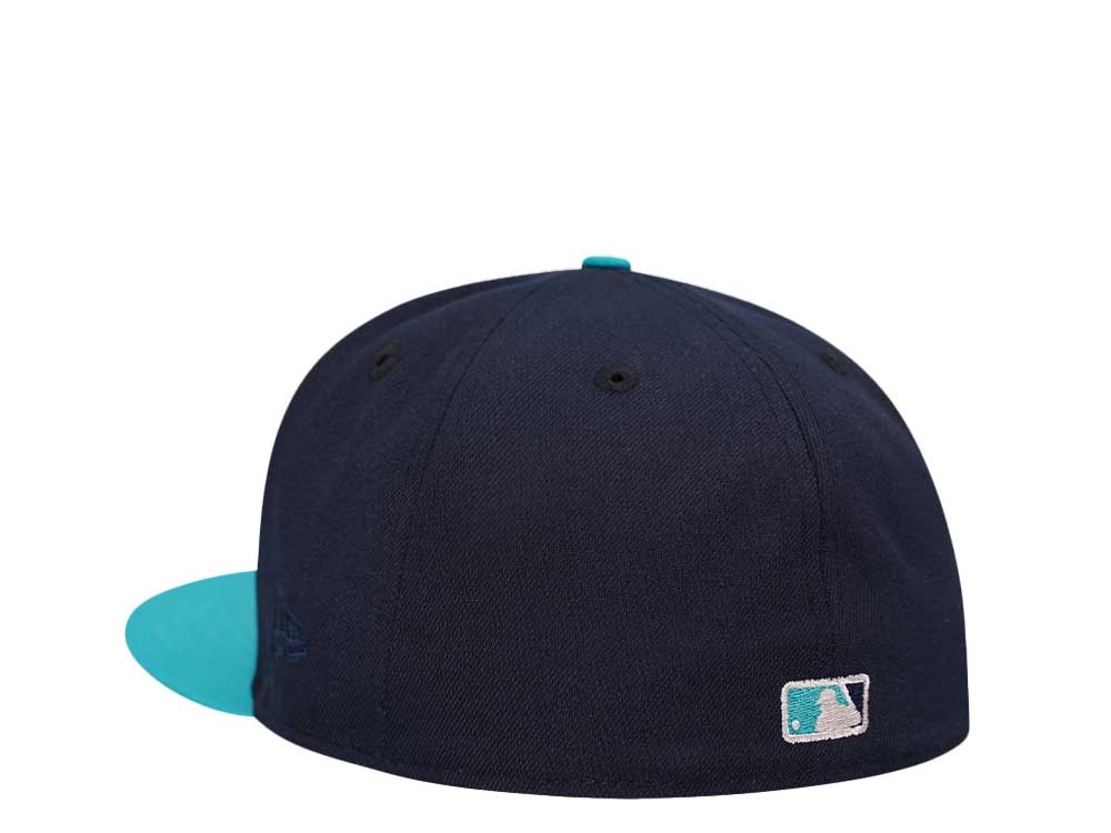 New Era Cleveland Guardians Ocean Chrome Two Tone Edition 59Fifty Fitted Hat