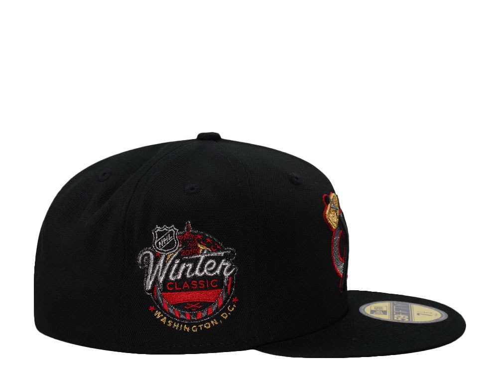New Era Chicago Blackhawks Winter Classic 2015 Black Prime Edition 59Fifty Fitted Hat