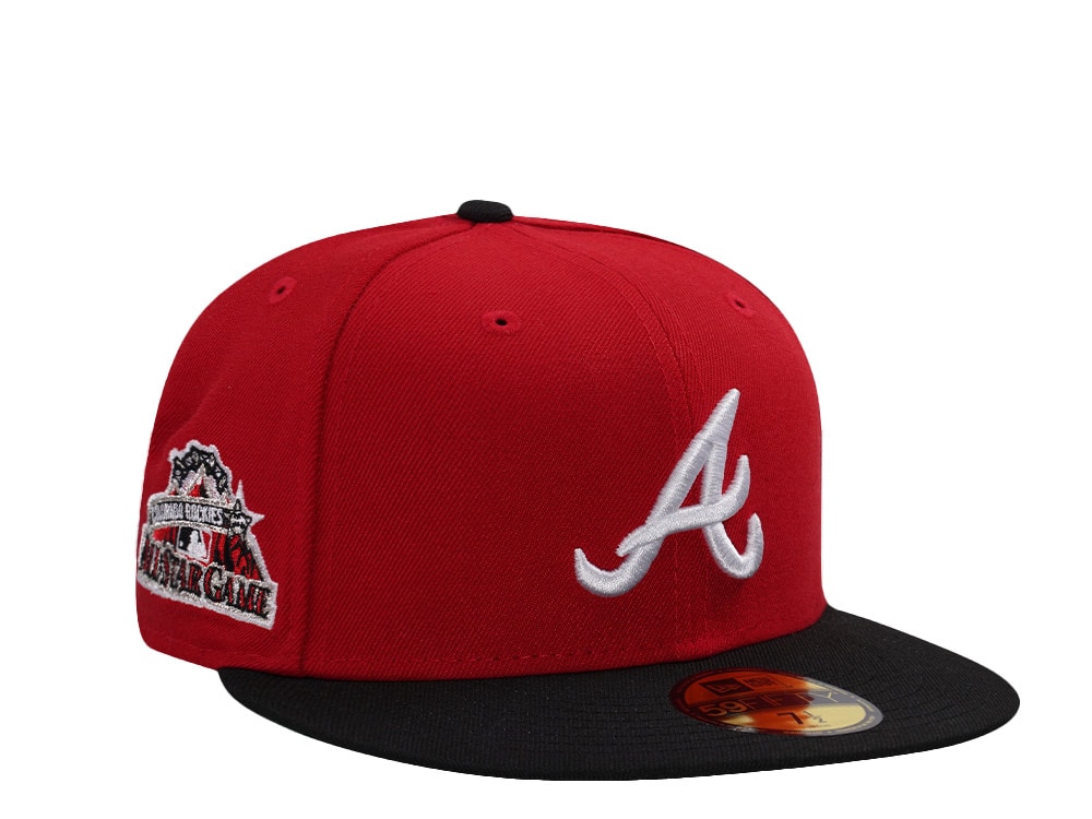 New Era Atlanta Braves All Star Game 1998 Scarlet Two Tone Edition 59Fifty Fitted Hat