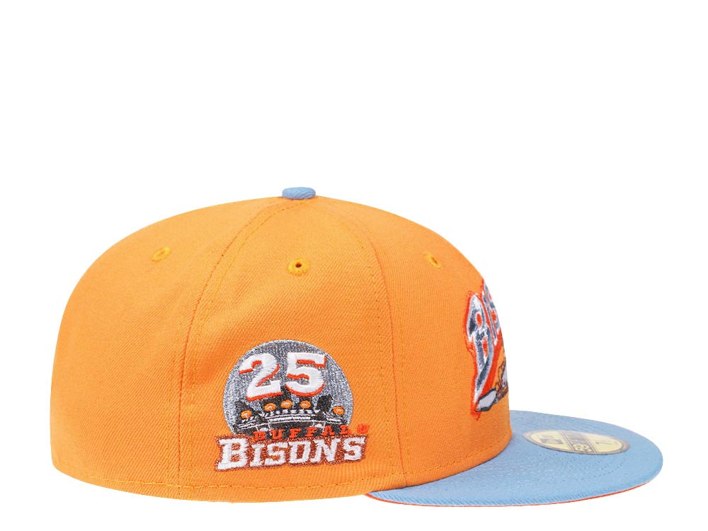 New Era Buffalo Bisons 25th Anniversary Iced Orange Prime Edition 59Fifty Fitted Hat