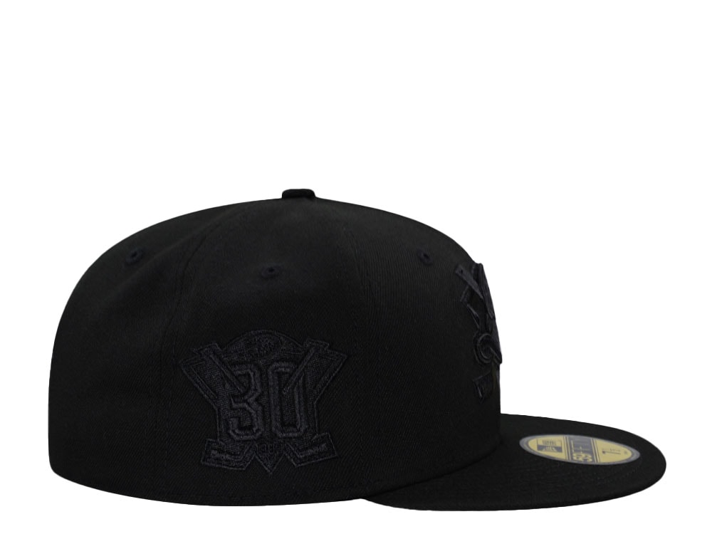 New Era Anaheim Ducks 30th Anniversary Black Out Pink Edition 59Fifty Fitted Hat